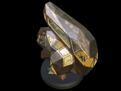 Steampunk Squirrel Low-poly 3D model
