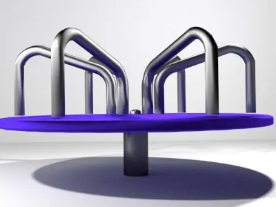 Playground Element - Merry Go Round 3D model