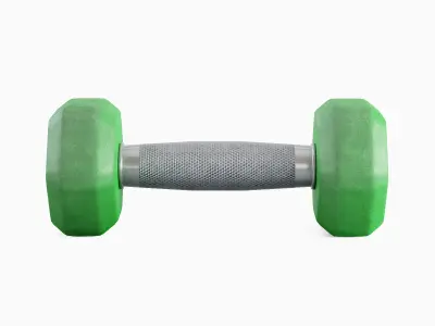 Rubber Dumbbell 05 Low-poly 3D model