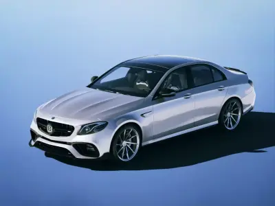 Mercedes AMG E63 Brabus 800 2018 Low-poly 3D model