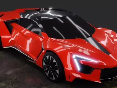 W-Motors Fenyr SuperSport Low-poly 3D model