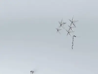 Xmas star lamp Free 3D model
