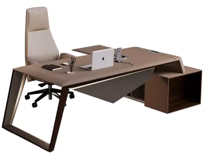 LUXURY Executive Office Desk H05 3D model