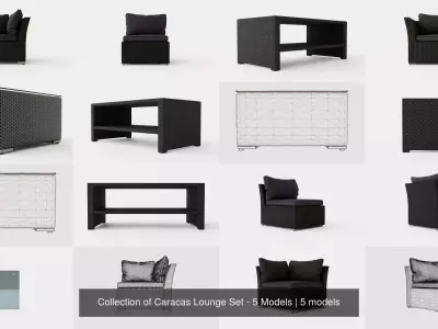 Collection of Caracas Lounge Set - 5 Models