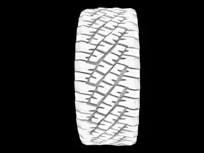 General Red Letter Grabber - Rubber part of  the Tire and Rims 3D print model
