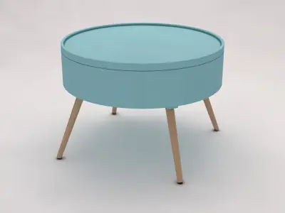 SIDE TABLE---Chest and quadripod 3D model
