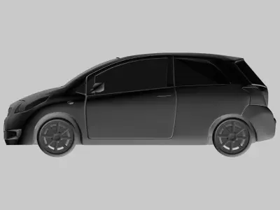 toyota vitz-Yaris 3doors 3D model