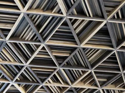 Ceiling parametric Triangle rail n3  3D model