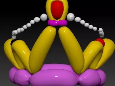 PRINCESS CROWN balloon Low-poly 3D model