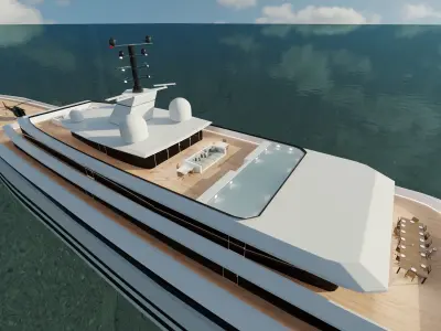 Mega Yacht -Vortex- 3D model