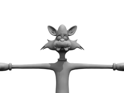 cat tom cartoon 3d model 3D model