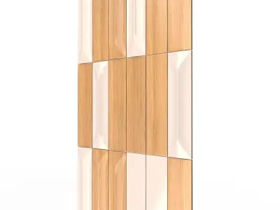 Parametric Decorative Wall 02 Low-poly 3D model