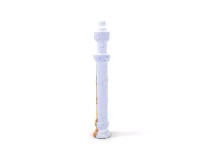 Ornate Sandstone Column model pack Low-poly 3D model