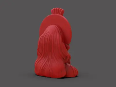 Ancient Mayan Woman Bust 3D print model