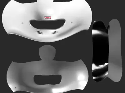 Racing Helmet Low-poly 3D model