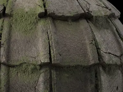 Roof Tile Materials 110- Concrete Roofing - Sbsar Seamless Pbr  Texture