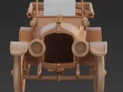 Collectible 1910 30s Classic Car 3D Model 3D print model