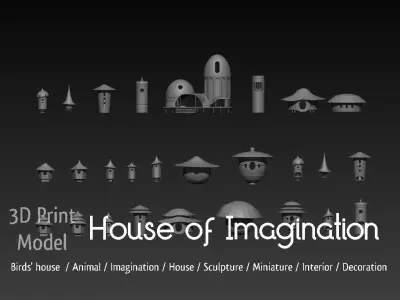 a house of imagination Free 3D print model