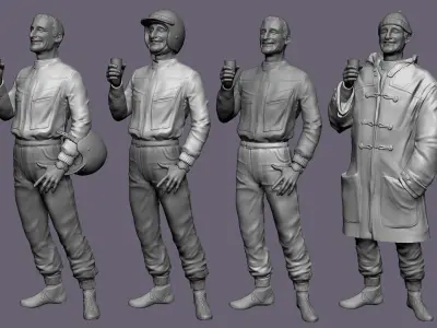 Ken Miles Statue 3D print model