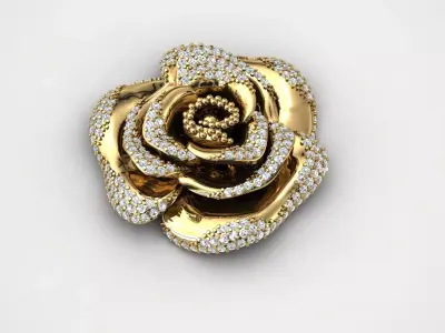 rose  jewellery  3D print model