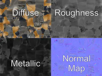 Colossal Saltwater Crocodile Sculpture model pack Low-poly 3D model