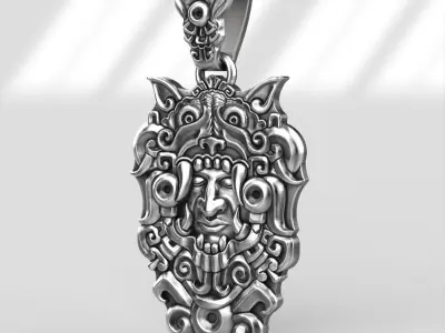 Mayans pendant 3d model for 3d printing 3D print model 3D print model