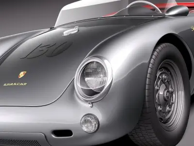 Porsche Spyder 550 1955- 3D model