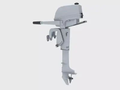 Outboard 3HP 3D model