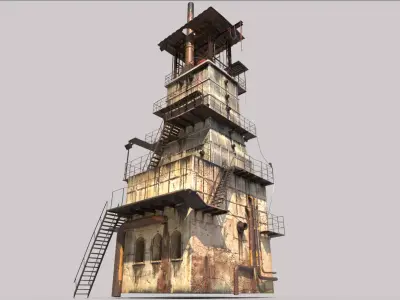 Factory Tower 3D model