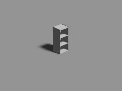 Ikea shelves set Free low-poly 3D model