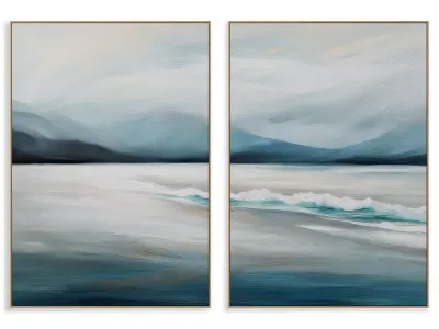 Abstract Painting Frame set 3D model 290