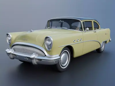 Buick Special 2-Door Sedan 1954 3D print model