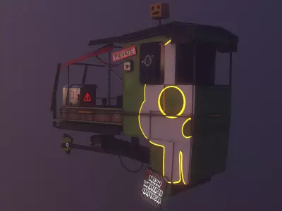 Stylize Fly  Ship  Low-poly 3D model