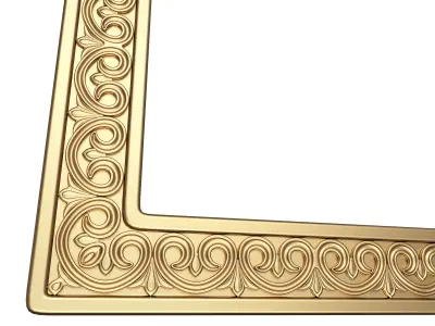 Classic Frame 023 Low-poly 3D model