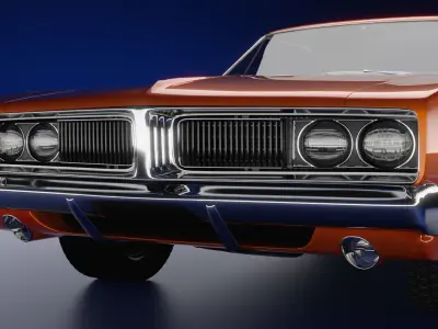 1969 Dodge Charger RT 3D model