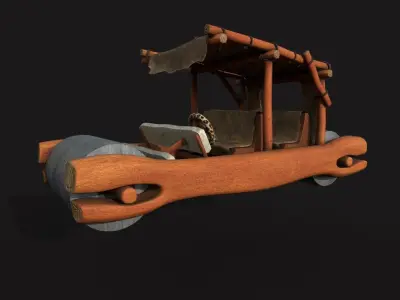 Tronco movil the Flintstones 3D model