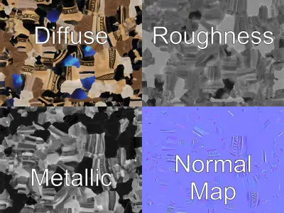 Mystical Ancient Pendant with Sigils model pack Low-poly 3D model