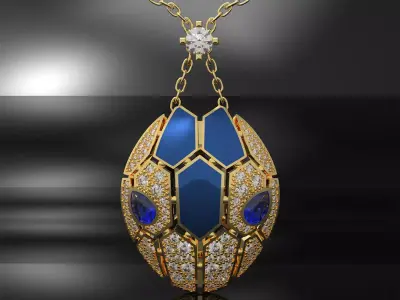 bvlgari snake pendant serpenti Free 3D print model