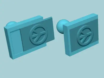 Stamp 26 - Peace - Fondant Decoration Maker Toy 3D print model