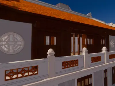 Temple Lam Tuyen Free 3D model