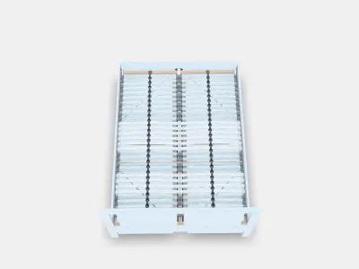 SONGESAND Bed frame with 4 storage boxes 6 Low-poly 3D model