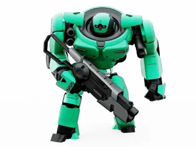 DOOM FIGHTER V-7  Rigged for Unreal Engine - Unity - MIXAMO  3D model