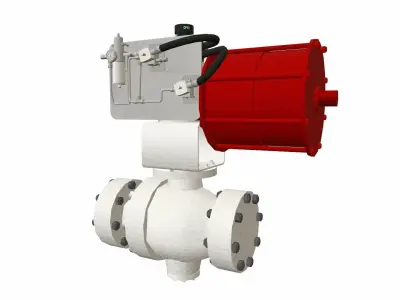 One Side On Off Valve Low-poly 3D model