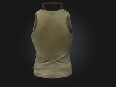 Tank Top with Necklace Casual Apparel Model for Lifestyle 3D model
