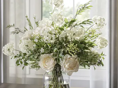 Flower Set 060 Hydrangea Rose  3D model