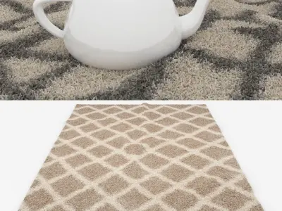Rugs No 732 Low-poly 3D model