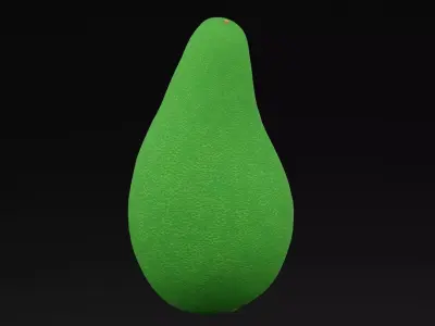 Realistic Avocado Low-poly 3D model