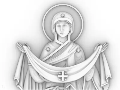 vergin  Mary  Holy Belt orthodox   3D print model