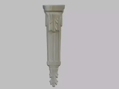 Wooden Leg Decor 3D print model