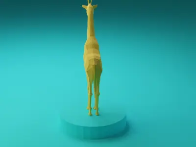 Low Poly Giraffe - 3D Modell Low-poly 3D model
